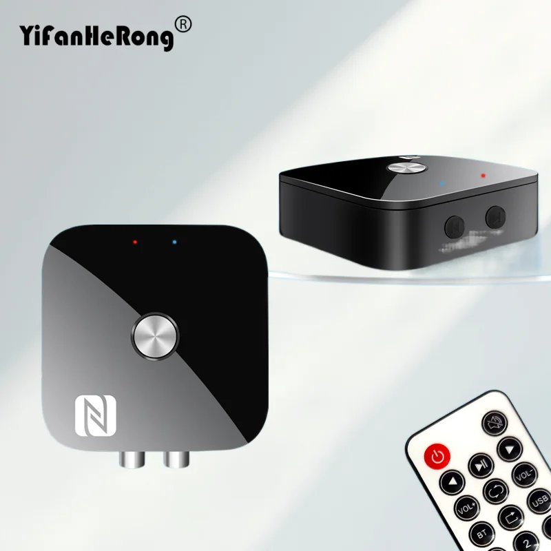 Transmission Jack Adapter - NFC Bluetooth-совместимый аудиоприемник 5.3, беспроводной адаптер,