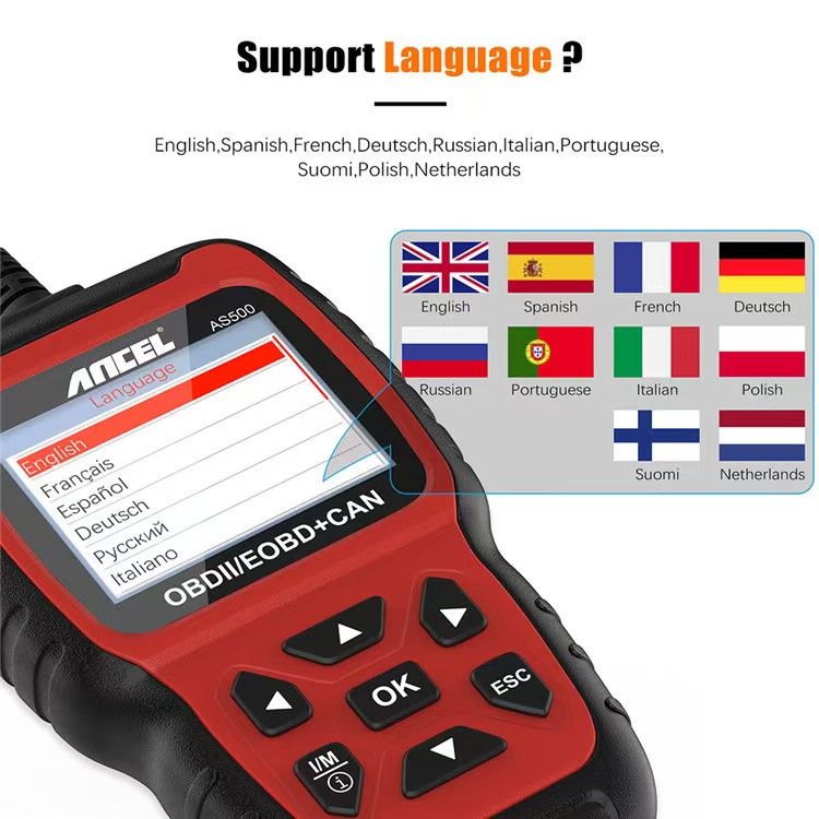 Car Diagnostic Tool - Все функции OBDII, многоязычная поддержка, анализатор