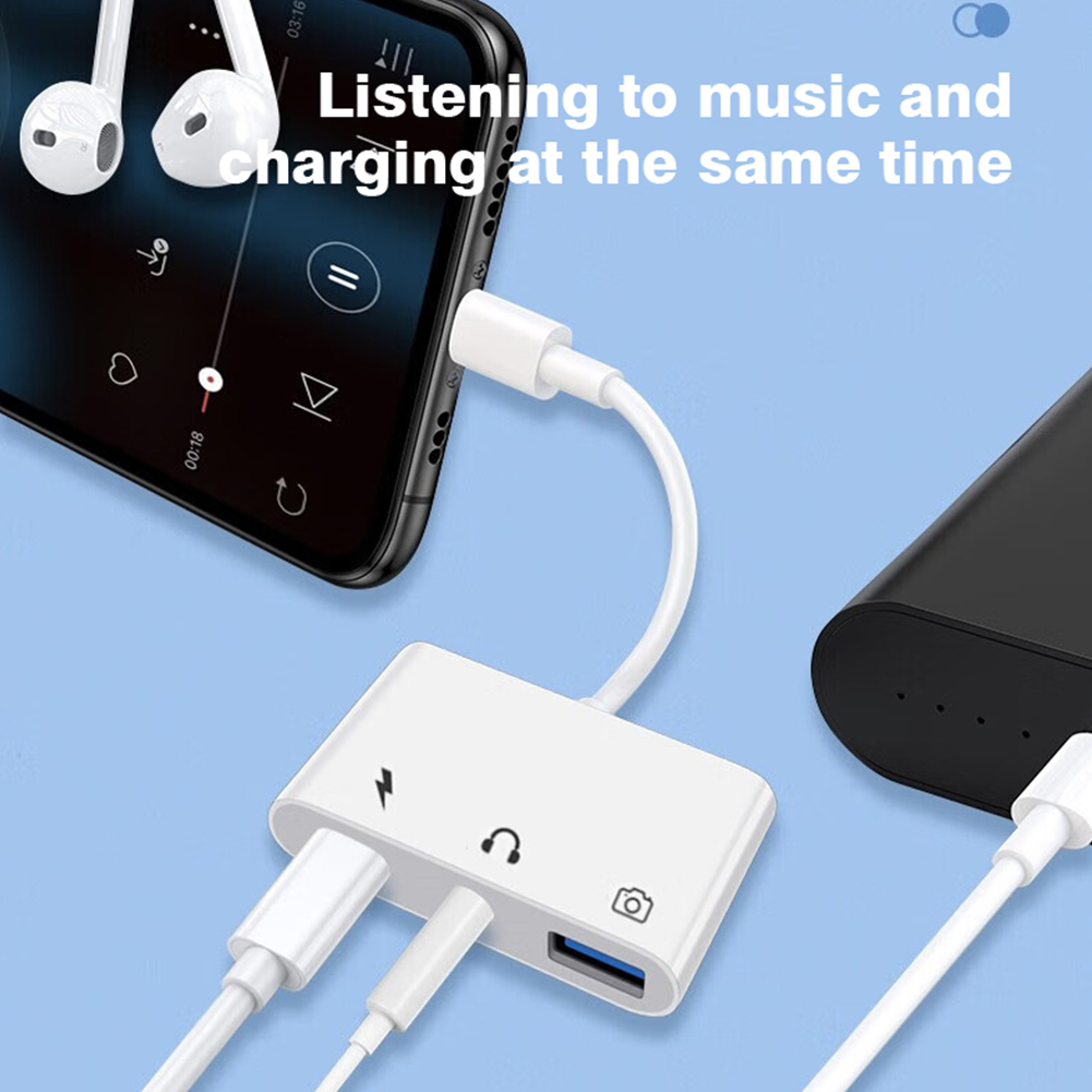 Конвертер 3-в-1 Lightning-USB  – обзор и цена Transmission Jack Adapter